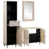 Vannas Istabas Mēbeļu Komplekts 3 Pcs Balts 38 X 33 X 160 Cm Vidaxl