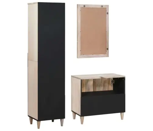 Vannas Istabas Mēbeļu Komplekts 3 Pcs Balts 38 X 33 X 160 Cm Vidaxl