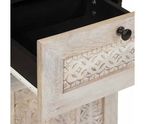 Vonios Baldų Rinkinys Su Stalčių 4 Pcs Balta Apdirbta Mediena