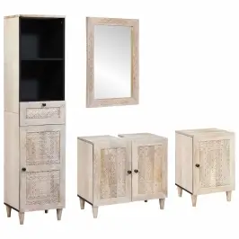 Vannas Istabas Mēbeļu Komplekts 4 Pcs Balts Inženierijas Koks Vidaxl Vannas Istabas Mēbeļu Komplekts 4 Pcs Balts Inženierijas Koks Vidaxl