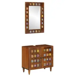 Vannas Istabas Mēbeļu Komplekts Ar Durvīm 2 Pcs Valriekstu Koks Vidaxl Vannas Istabas Mēbeļu Komplekts Ar Durvīm 2 Pcs Valriekstu Koks Vidaxl