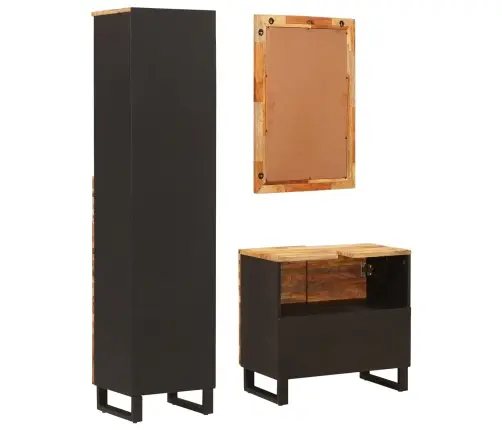 Vannitoa Komplektid Sahtliga Uksega Neutraalne Tugev Mango Puu