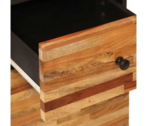 Vannas Istabu Komplekti Ar Atvilktni Dabiska Cieta Mango Koksne Vidaxl