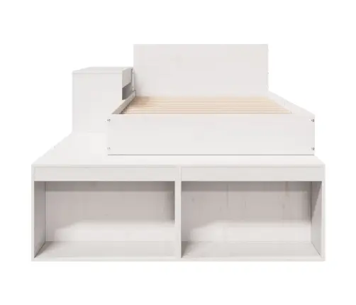 Lovos Rėmas Be Čiužinio, Baltas, 90X200cm Pušies Masyvas