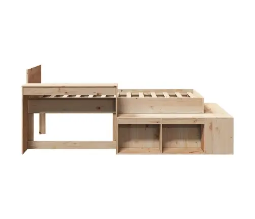 Gulta Bez Matrača, 75X190 Cm, Priedes Masīvkoks Vidaxl