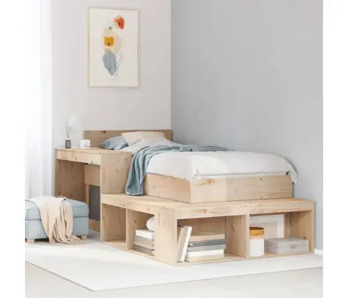 Gulta Bez Matrača, 75X190 Cm, Priedes Masīvkoks Vidaxl