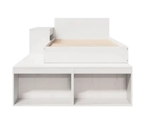 Voodiraam Ilma Madratsita, Valge, 75 X 190 cm Männipuit