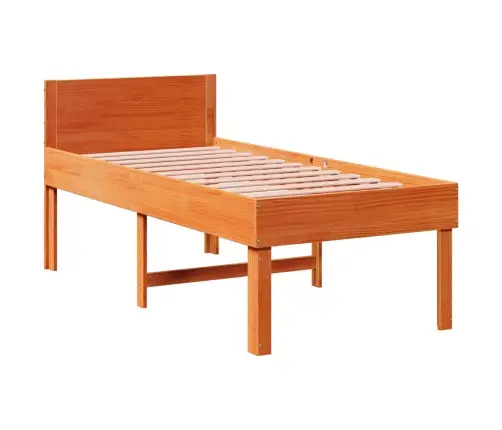 Lovos Rėmas Su Be Čiužinio, Ruda, 75X190cm Pušies Masyvas