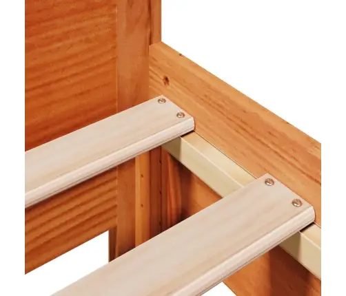 Lovos Rėmas Su Be Čiužinio, Ruda, 75X190cm Pušies Masyvas