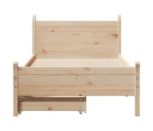 Voodiraam Ilma Madratsita, 75 X 190 cm Männipuit