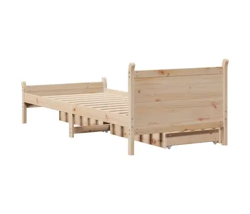 Voodiraam Ilma Madratsita, 75 X 190 cm Männipuit