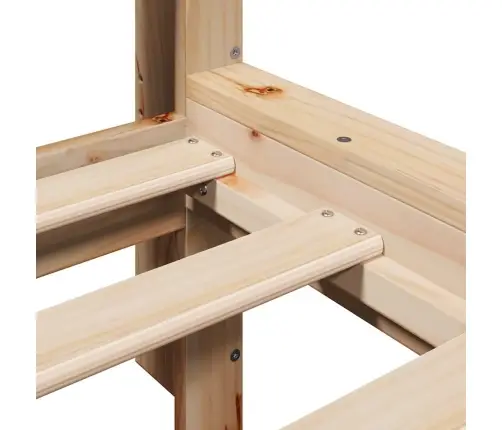 Riiuliga Voodiraam Ilma Madratsita, 90X200 cm Männipuit