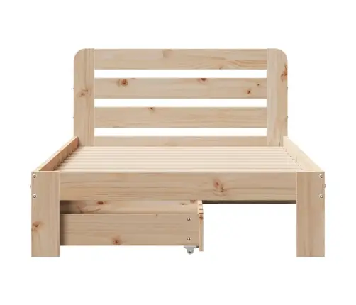 Voodiraam Ilma Madratsita, 90 X 200 cm Männipuit