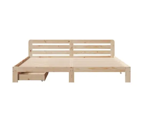 Voodiraam Ilma Madratsita, 200 X 200 cm Männipuit