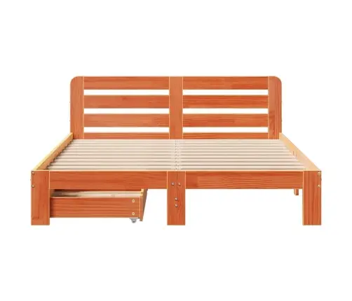 Voodiraam Ilma Madratsita, Vahapruun, 120 X 190 cm Männipuit