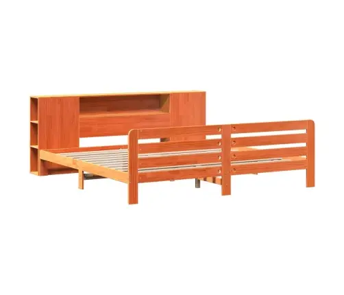 Voodiraam Ilma Madratsita, Vahapruun, 200 X 200 cm Männipuit