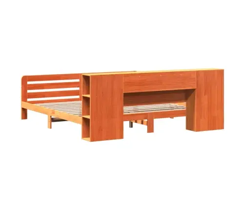 Voodiraam Ilma Madratsita, Vahapruun, 200 X 200 cm Männipuit