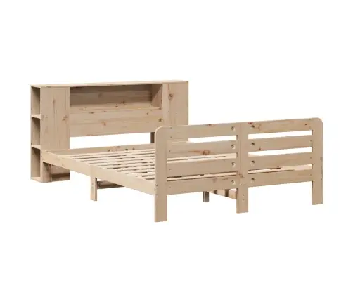 Gulta Bez Matrača, 135X190 Cm, Priedes Masīvkoks Vidaxl