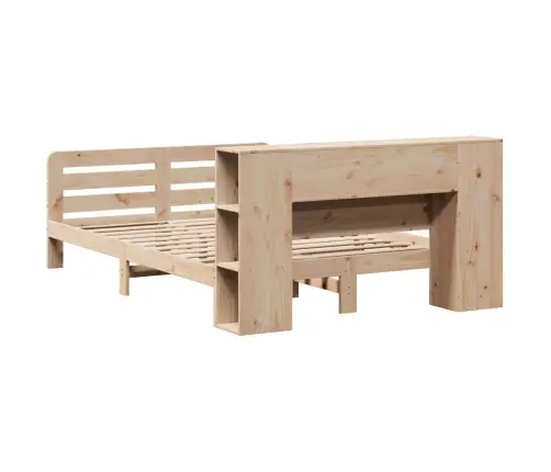 Gulta Bez Matrača, 135X190 Cm, Priedes Masīvkoks Vidaxl