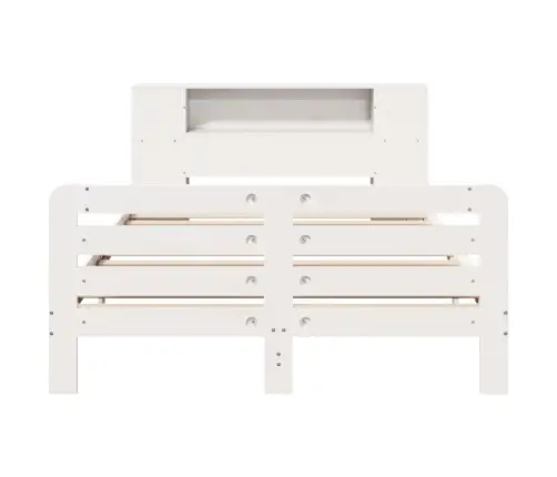 Voodiraam Ilma Madratsita, Valge, 140 X 190 cm Männipuit