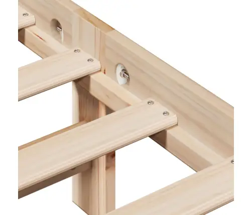 Gulta Bez Matrača, 90X200 Cm, Priedes Masīvkoks Vidaxl