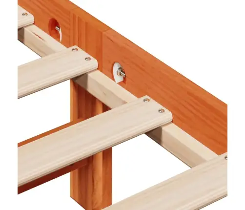 Gulta Bez Matrača, Vaska Brūnas, 90X190 Cm, Priedes Masīvkoks Vidaxl