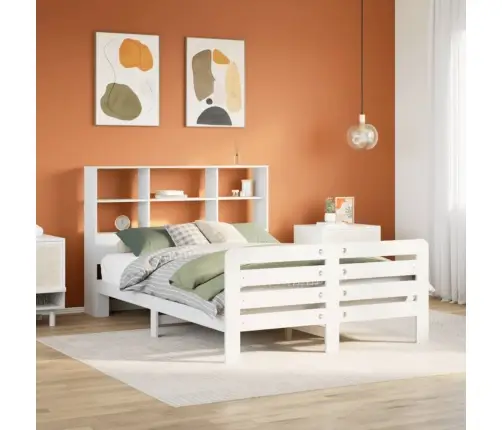 Voodiraam Ilma Madratsita, Valge, 160 X 200 cm Männipuit