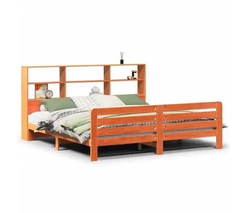 Lovos Rėmas Be Čiužinio, Vaško Rudas, 180X200cm Pušies Masyvas