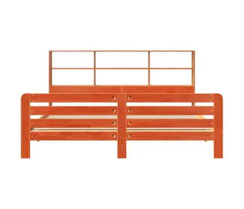 Lovos Rėmas Be Čiužinio, Vaško Rudas, 180X200cm Pušies Masyvas