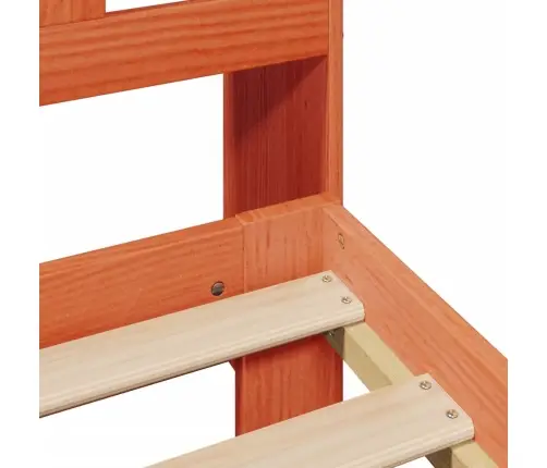 Gulta Ar Grāmatu Plauktu, Bez Matrača, 75X190 Cm, Priede Vidaxl