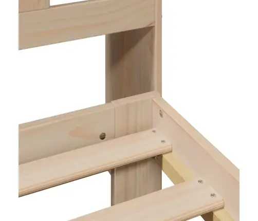 Riiuliga Voodiraam Ilma Madratsita, 135X190 cm Männipuit