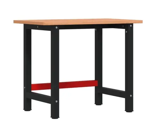 Darbastalis, 100X60X81,5cm Bukmedžio Masyvas, Stačiakampis