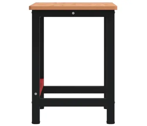 Darbastalis, 100X60X81,5cm Bukmedžio Masyvas, Stačiakampis