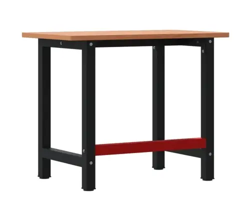 Darbastalis, 100X60X81,5cm Bukmedžio Masyvas, Stačiakampis