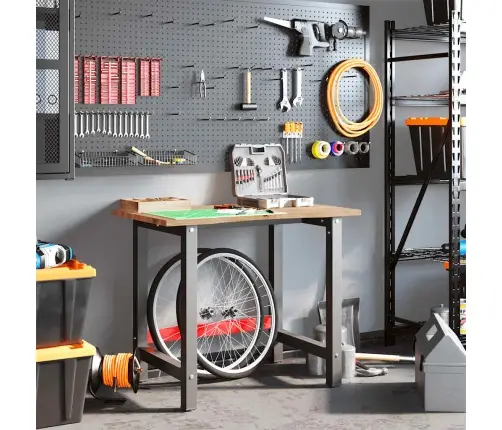 Darbagalds, Brūns, 100X60X81,5 Cm, Ozola Masīvkoks Vidaxl