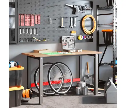 Darbagalds, Brūns, 140X60X81,5 Cm, Ozola Masīvkoks Vidaxl