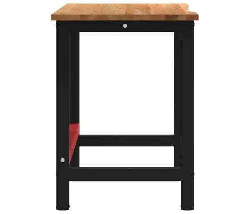 Darbagalds, Brūns, 140X60X81,5 Cm, Ozola Masīvkoks Vidaxl