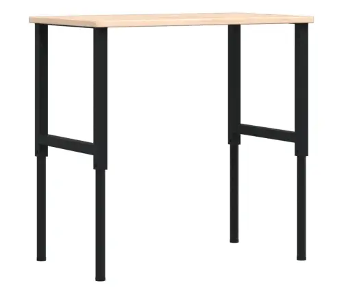 Darbastalis, 100X60X(71,5-98)cm Ąžuolo Masyvas, Stačiakampis