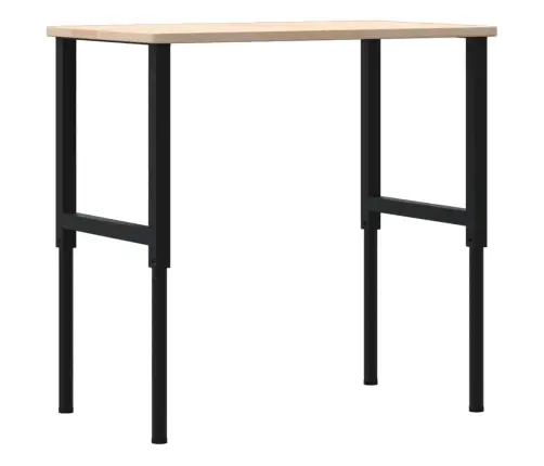 Darbastalis, 100X60X(71,5-98)cm Ąžuolo Masyvas, Stačiakampis