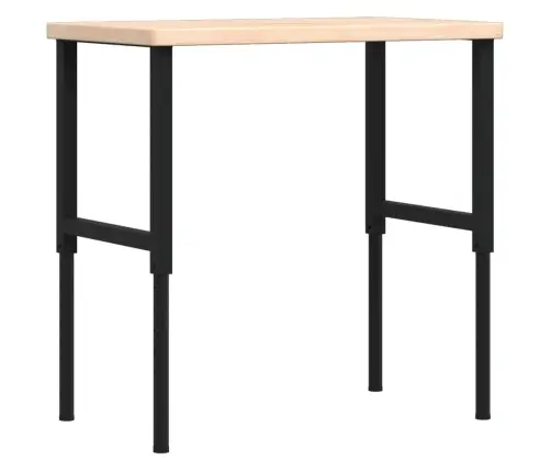 Darbastalis, 100X60X(73-99,5)cm Ąžuolo Masyvas, Stačiakampis