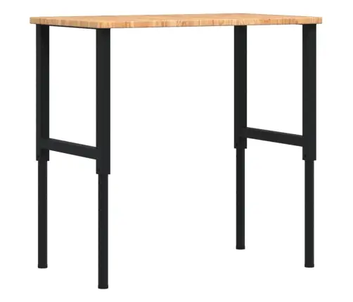 Darbagalds, 100X60X(71,5-98)Cm, Ozola Masīvkoks, Taisnstūra Vidaxl