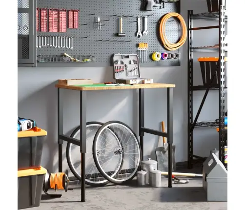 Darbagalds, 100X60X(71,5-98)Cm, Ozola Masīvkoks, Taisnstūra Vidaxl