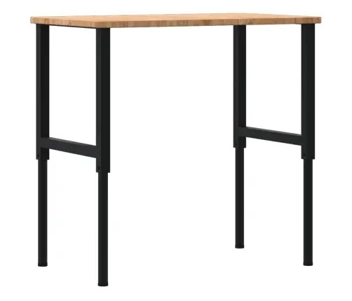 Darbagalds, 100X60X(71,5-98)Cm, Ozola Masīvkoks, Taisnstūra Vidaxl