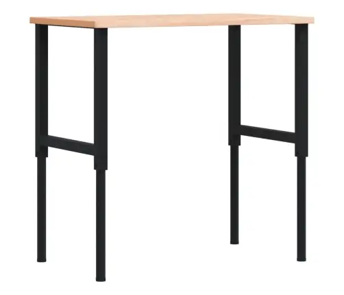 Darbagalds, 100X60X(71,5-98) Cm, Ozola Masīvkoks, Taisnstūra Vidaxl