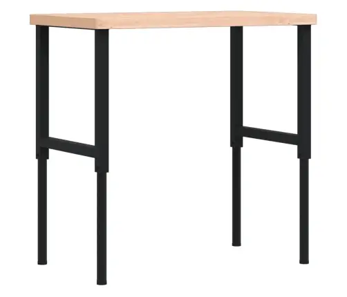 Darbagalds, 100X60X(73-99,5) Cm, Ozola Masīvkoks, Taisnstūra Vidaxl