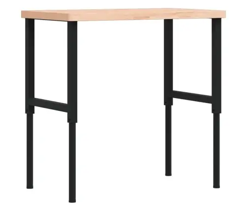 Darbagalds, 100X60X(73-99,5) Cm, Ozola Masīvkoks, Taisnstūra Vidaxl