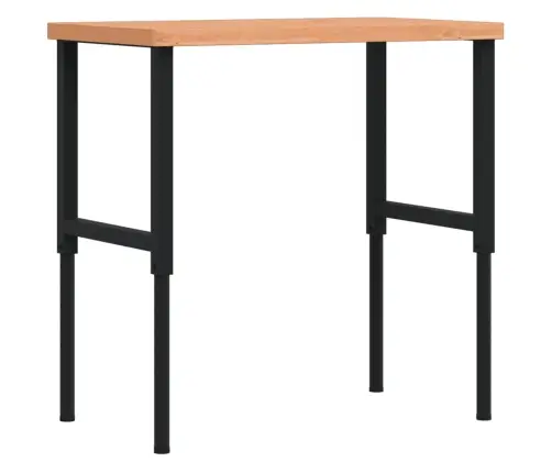 Darbagalds, 100X60X(73-99,5) Cm, Ozola Masīvkoks, Taisnstūra Vidaxl