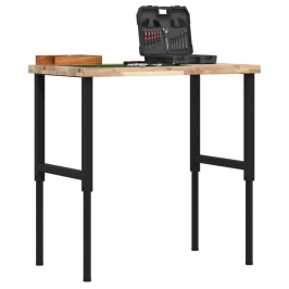 Töölaud, 100 X 60 X (73-99,5) cm Akaatsiapuit, Ristkülik