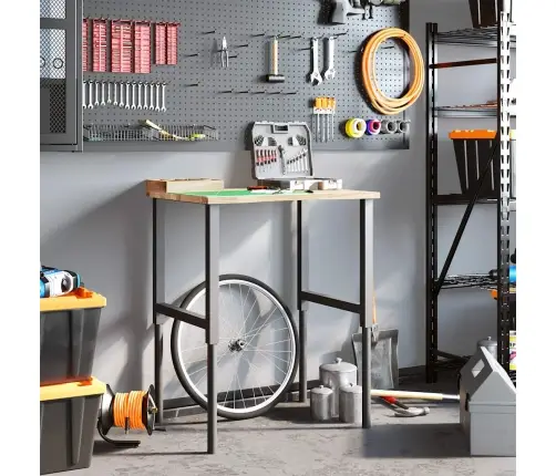 Darbagalds, 80X60X(71,5-98) Cm, Ozola Masīvkoks Vidaxl