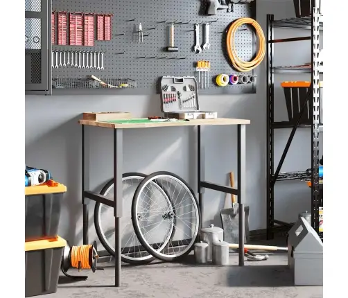 Darbagalds, 100X60X(71,5-98) Cm, Ozola Masīvkoks Vidaxl